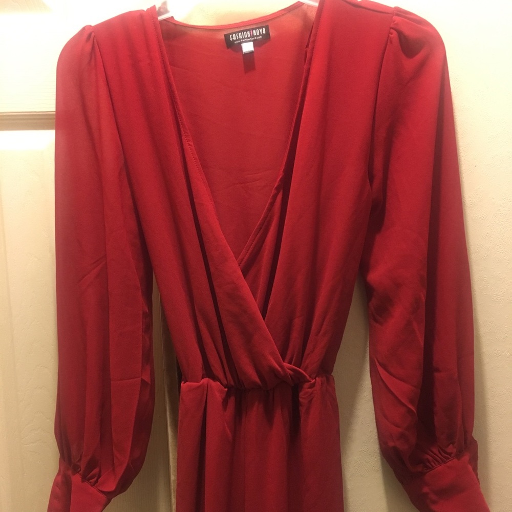 Red Silk Jumper